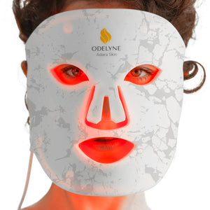 Odelyne® Adara LED Light Therapy Mask Face Skincare Treatment | Collagen Boosting | Anti-Ageing | Reduce Wrinkles & Redness Odelyne